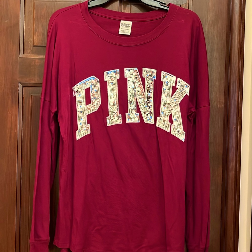 Victoria Secret PINK Bling Long Sleeve Top